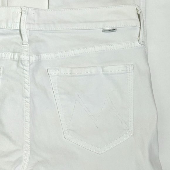 Mother Pony Boy Fray Double Raw Hem White Size 29 - Picture 10 of 10